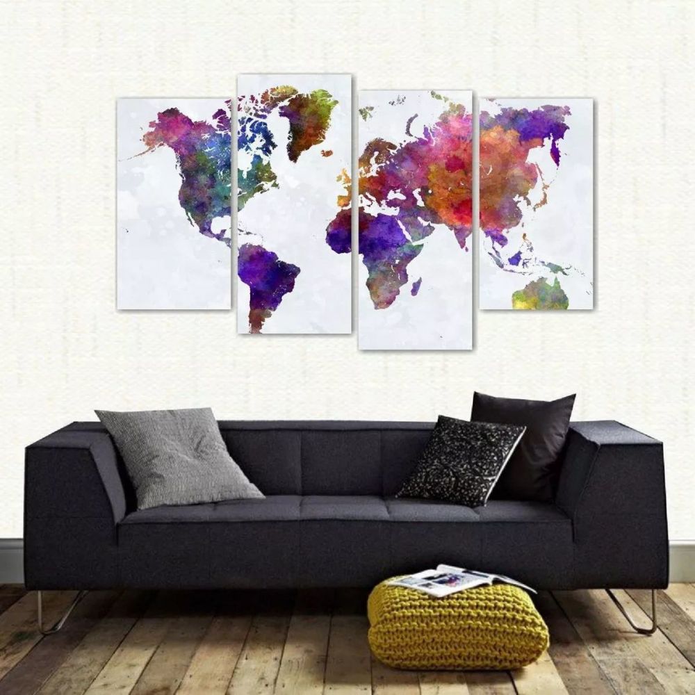 Loja Wall Frame Quadros Decorativos Para Todos Os Ambientes Quadro Decorativo Mapa Mundi