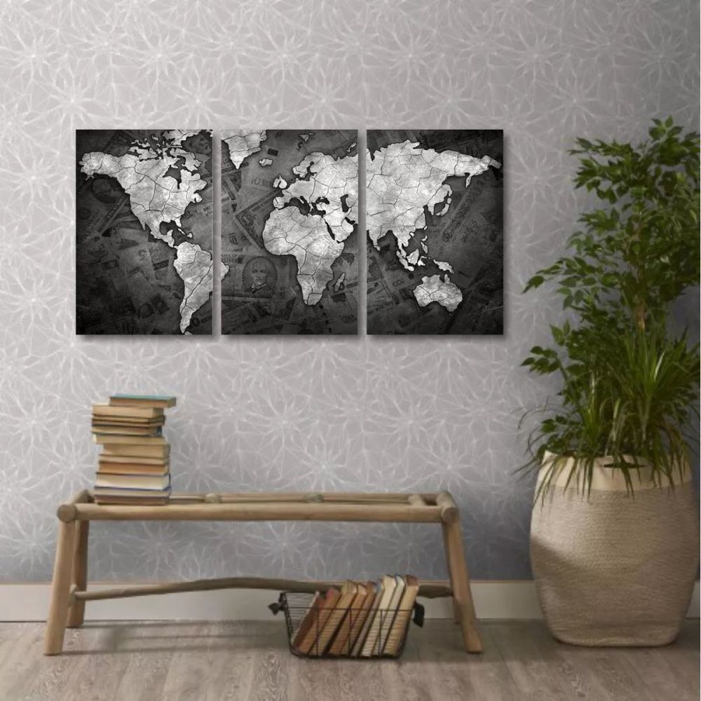 Loja Wall Frame Quadros Decorativos Para Todos Os Ambientes Quadro Decorativo Mapa Mundi 